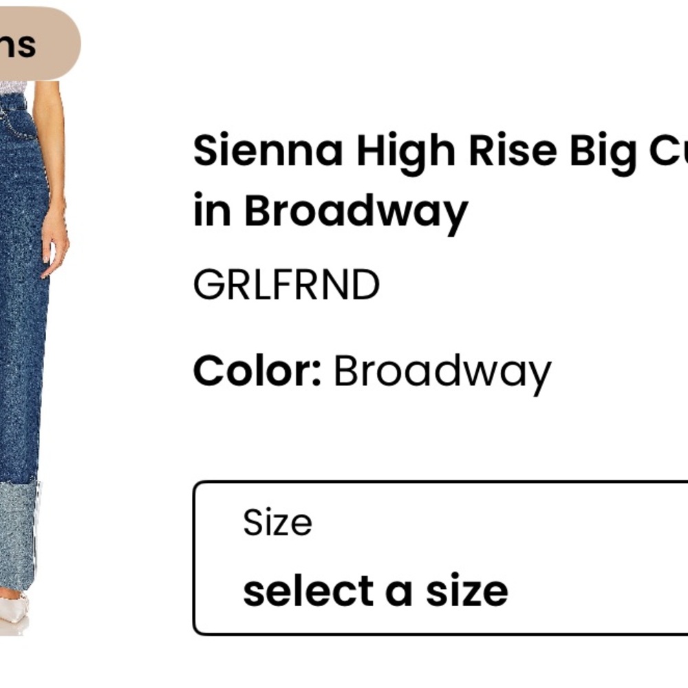 GRLFRND Classic Blue Denim Jeans